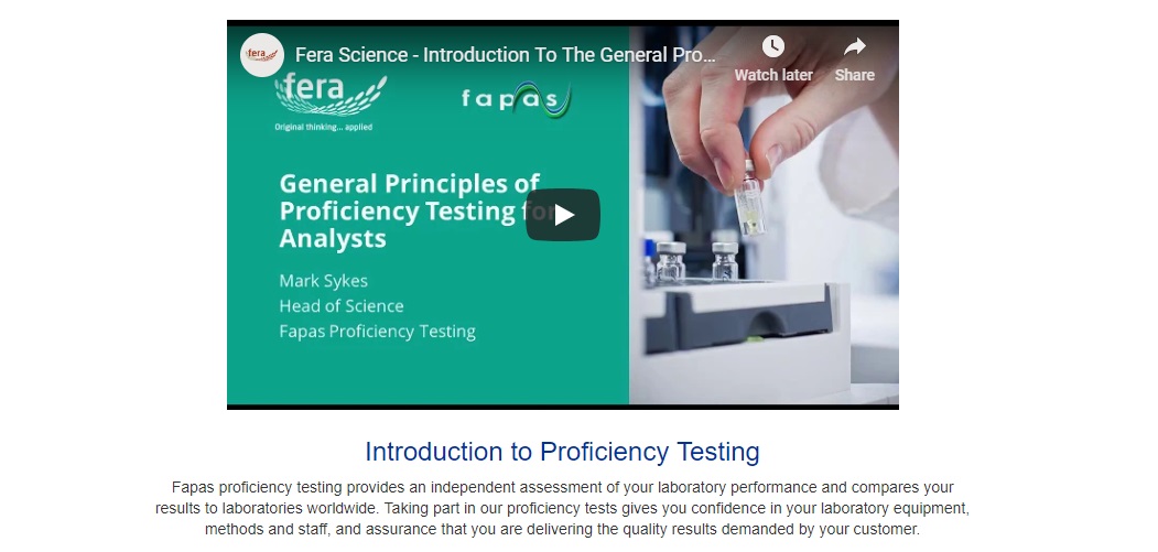 Proficiency Testing video